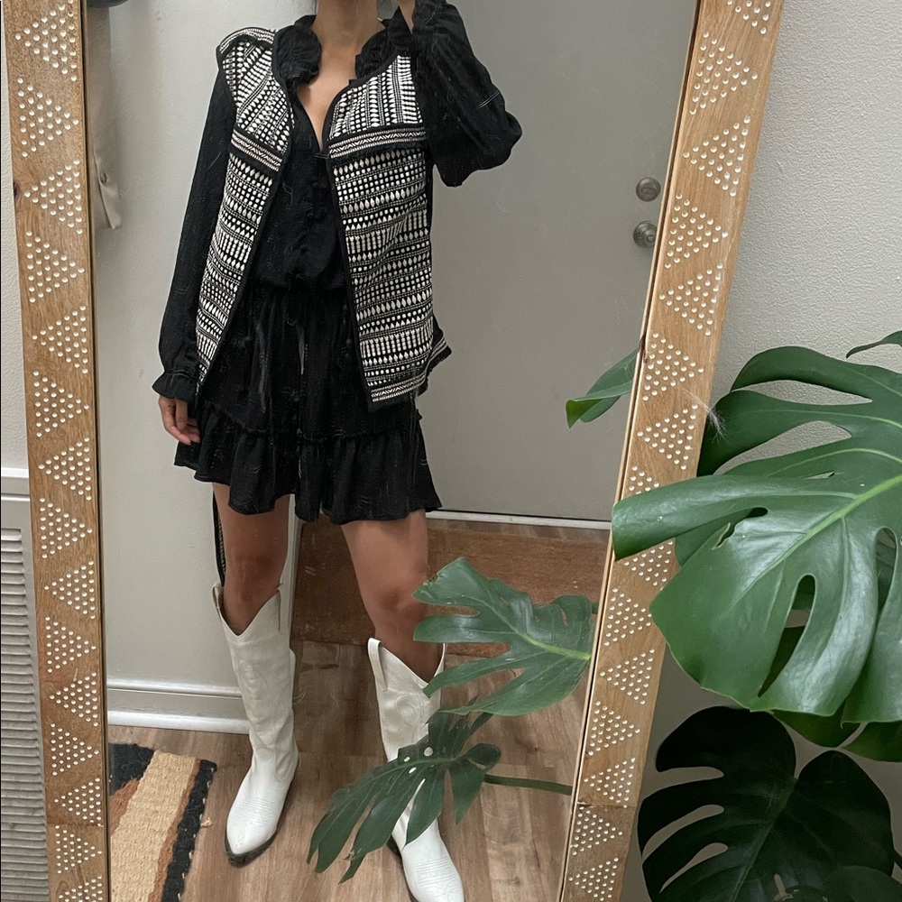 Boho Isabel Marant Style Woven Vest